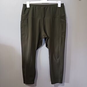 All in Motion Dark Green Leggings Activewear XXL